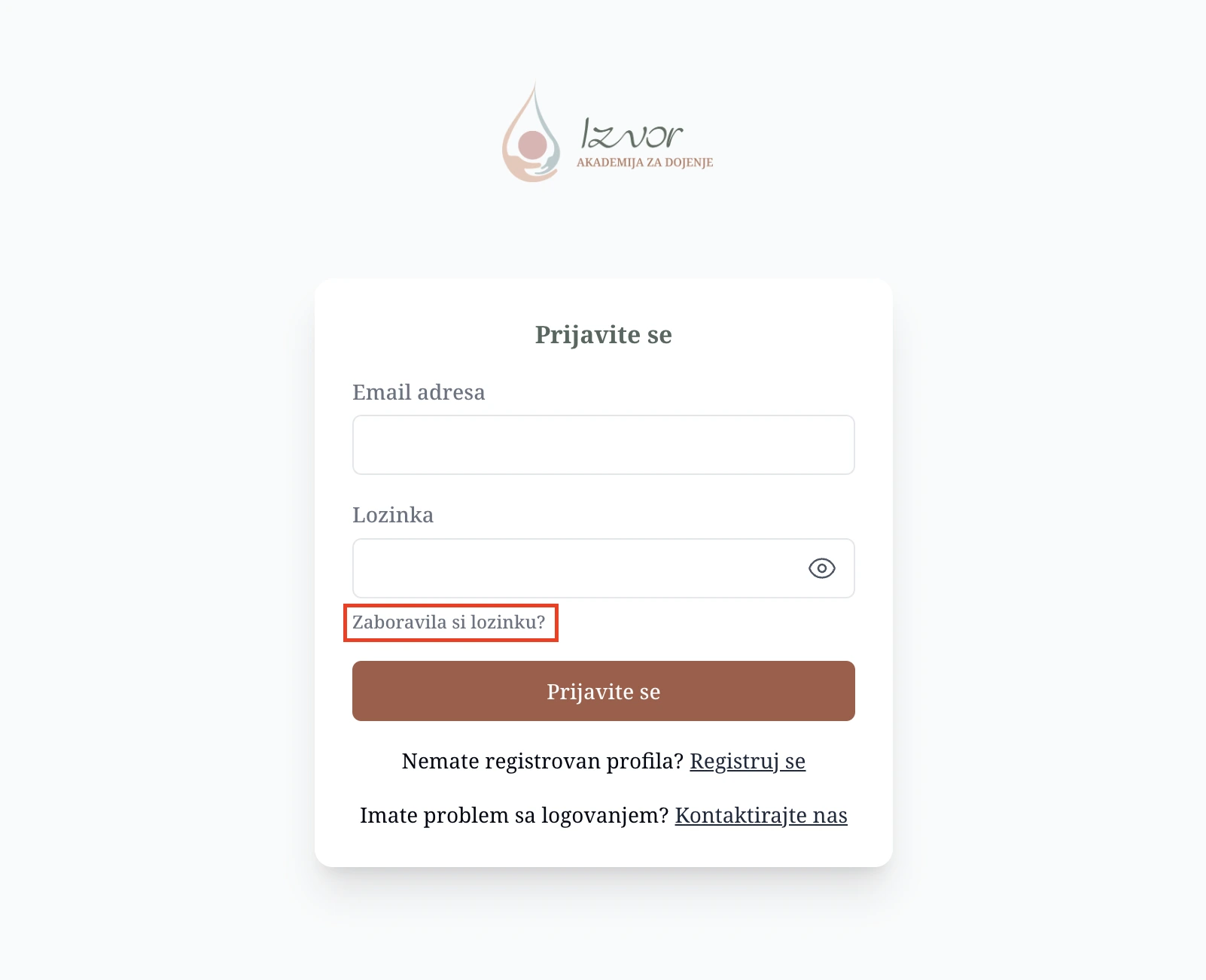 Reset link za Doktor i dete platformu